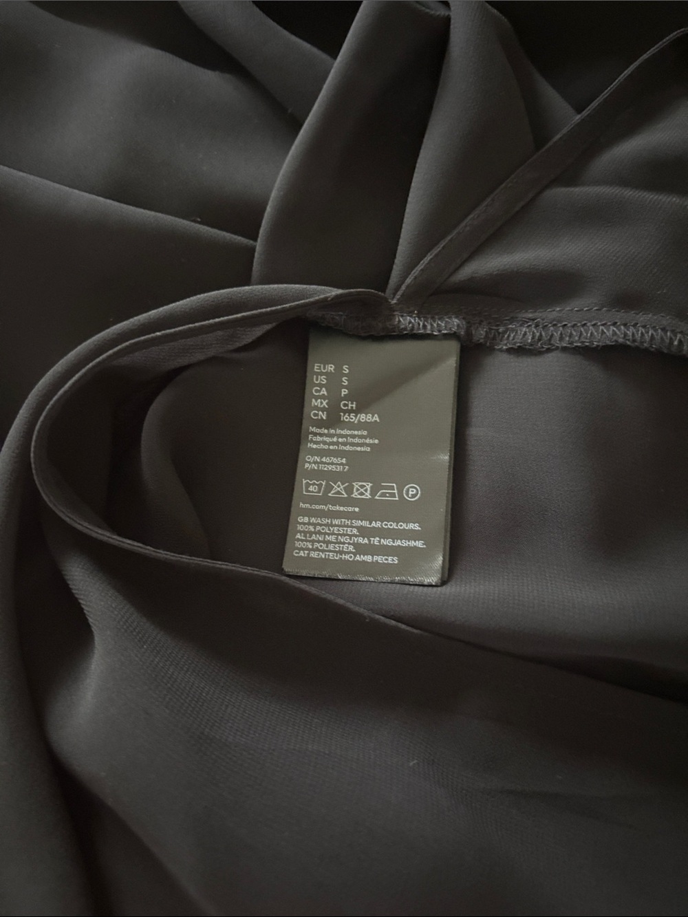 H&M black Beach cover up small Sheer - Picture 5 of 6